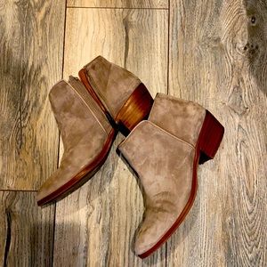 Suede booties